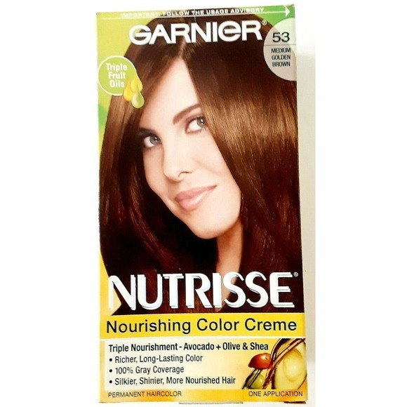 Garnier Nutrisse Haircolor # 53 Chestnut Medium Golden Brown Triple Nourishing - Picture 3 of 7